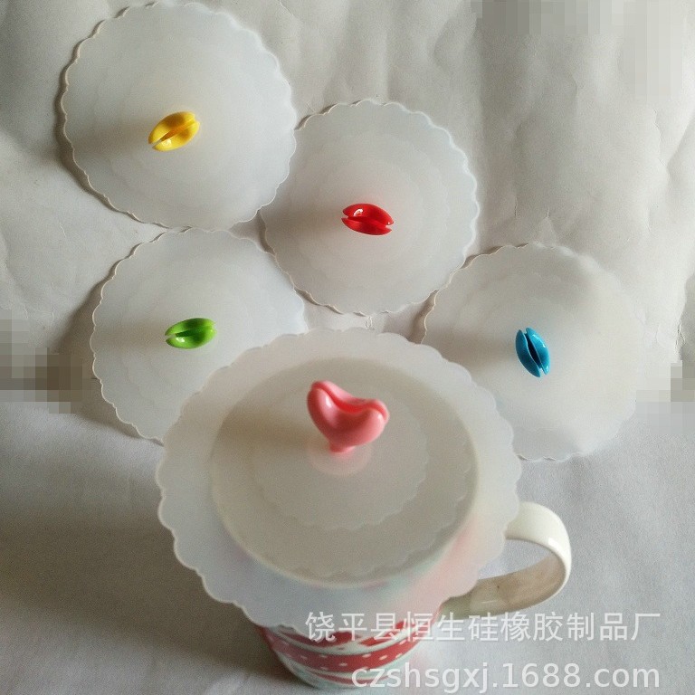 11cm透明硅胶盖 硅胶密封杯盖 潮州硅胶杯盖批发