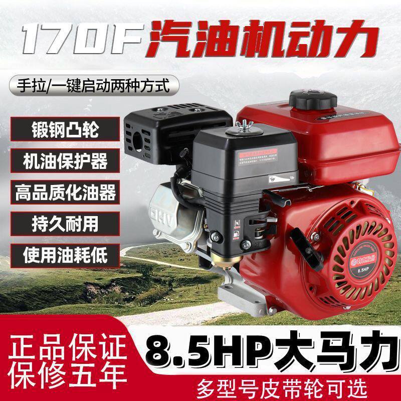 170F Gasoline Engine Micro-Tiller, Water Pump, Sprayer, Grain Grinder, German Craftsmanship, Brand New Original Machine Head