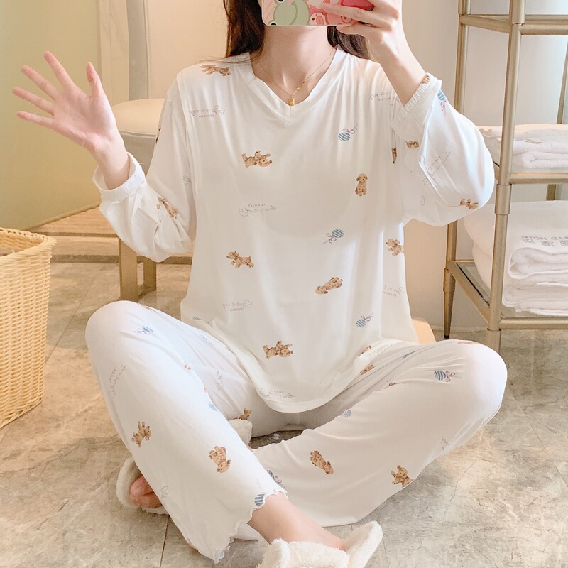 A variety of pullover modal pregnant women suit spring and summer ice silk pullover pregnant women postpartum sweat-absorbent nursing confinement clothes