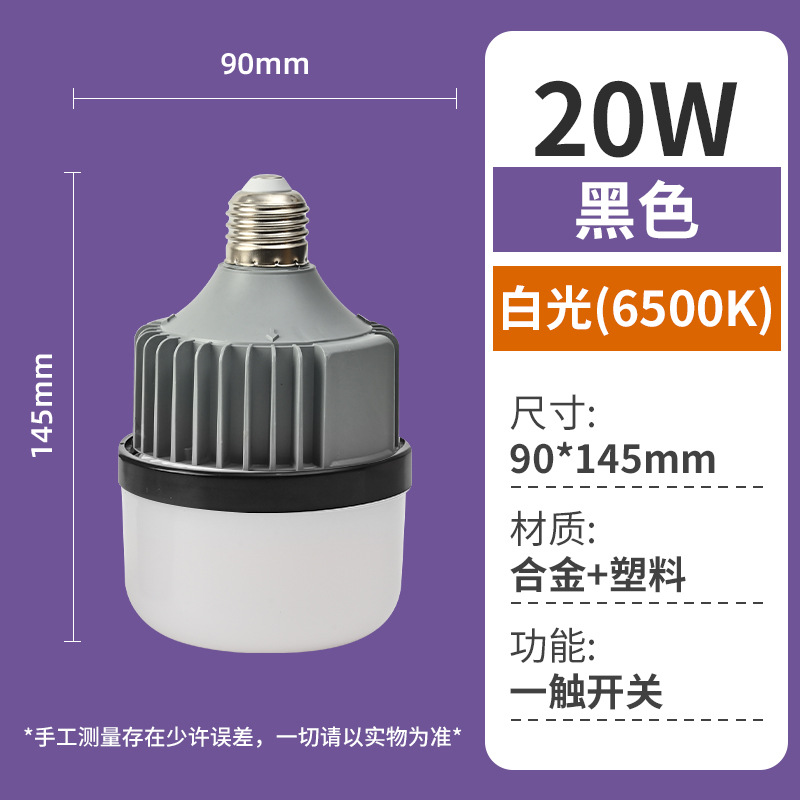 20W 비상 전구 (검정)