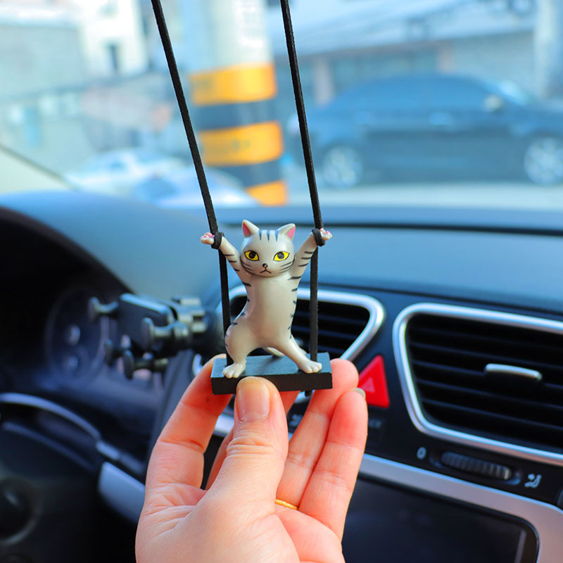 Twisted Waist Cat Car Pendant Car Interior Decoration Supplies Car Pendant Pendant Car Charms Car Supplies Batch