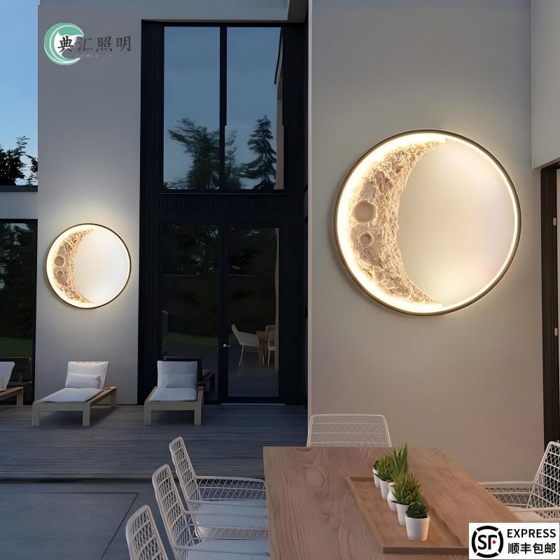 Outdoor Waterproof Wall Lamp Villa Courtyard Lamp Outdoor Led Moon Exterior Wall Indoor Wall-Mounted Atmosphere Decorative Lamp