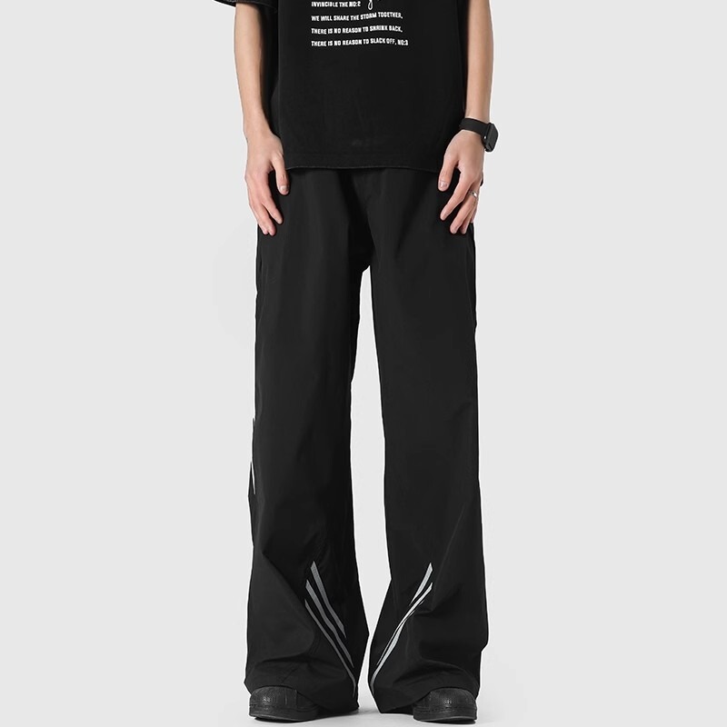 American High Street Drapey Striped Sports Casual Pants for Men and Women, Trendy Loose Straight Wide-Leg Outdoor Hiking Pants American High Street Drapey Striped Sports Casual Pants for Men and Women, Trendy Loose Straight Wide-Leg Outdoor Hiking Pants