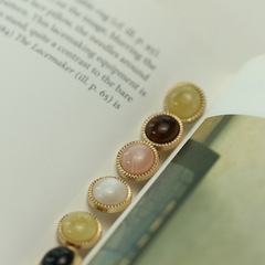 Yisen ESSTUDIO Enamel Edge Metal Buttons French Niche Women's Clothing Buttons Top Coat Jacket Suit Buttons