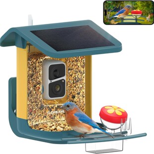 Amazon Ai Recognition Smart Bird Feeder Solar Low Power Consumption Waterproof 2K Ahd Bird Feeder Wholesale
