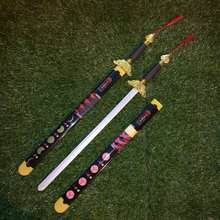新款玩具竹木制刀剑青龙剑表演晨练道具竹剑户外男孩大刀户外亲子