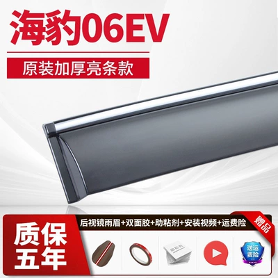 visor, Song L, F3, Tang | Rain shield - 4-piecesseal-06-evelectroplated-bright-stripsupgraded-and-thickened
