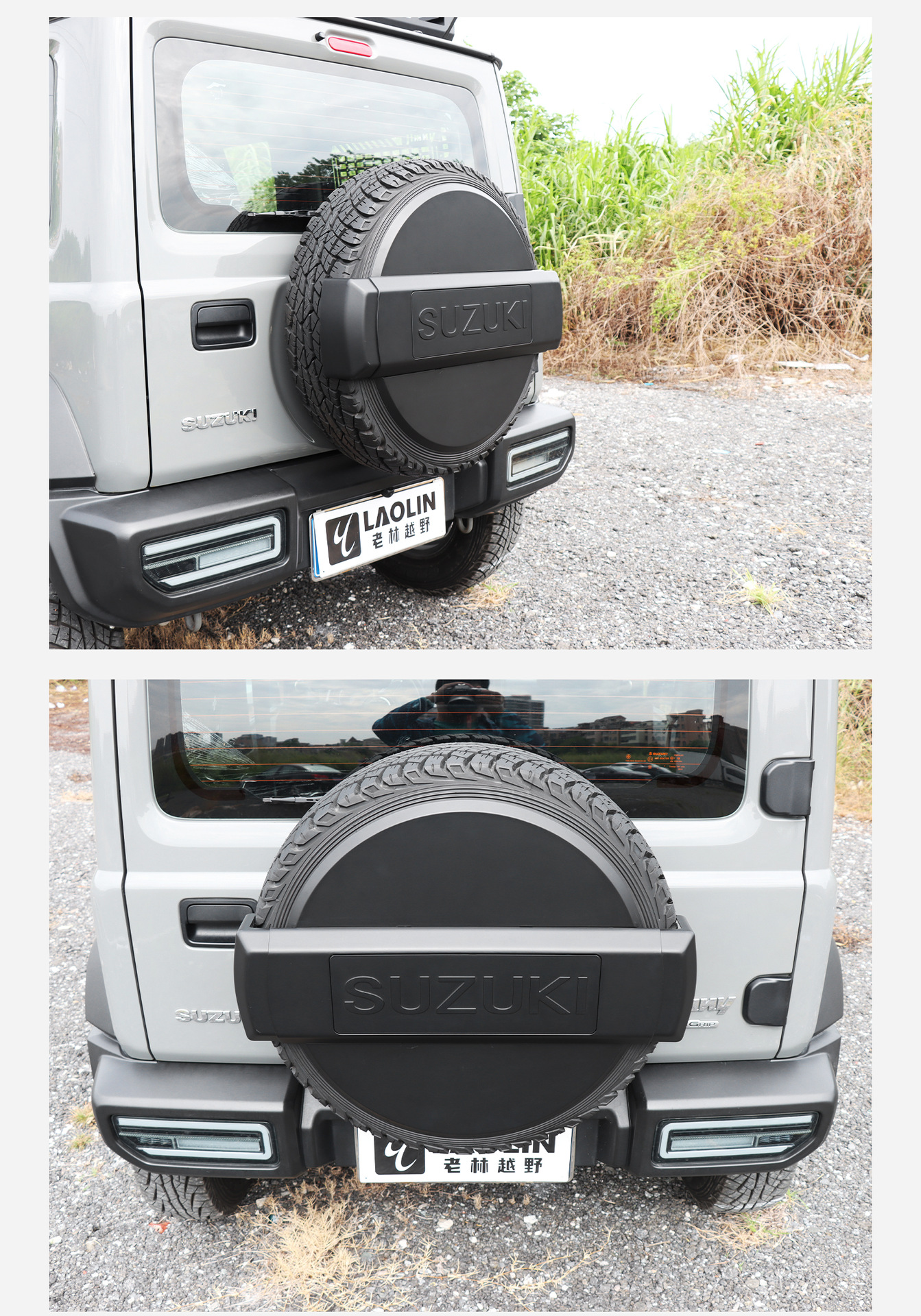 Suitable for 2019-2026 New Jimny Jb74 Jimny Modification Accessories Rear Door Tire Cover Spare Tire Cover