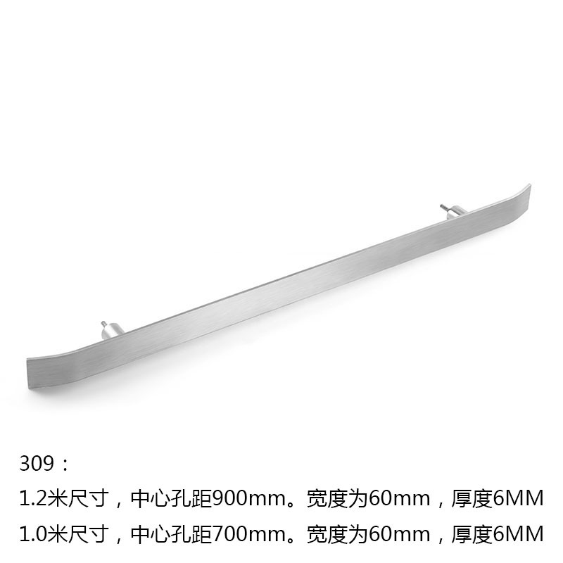 T9J5 Batch Production Staircase Handrail Stainless Steel Solid Handle Curved Flat Handrail Round Wood and Titanium Elevator