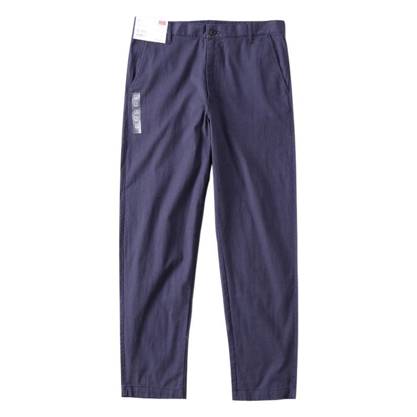 Entrega de una pieza pantalones de lino de fabricación china primavera y otoño pantalones finos de algodón y lino pantalones de hombre de exportación pantalones Casuales