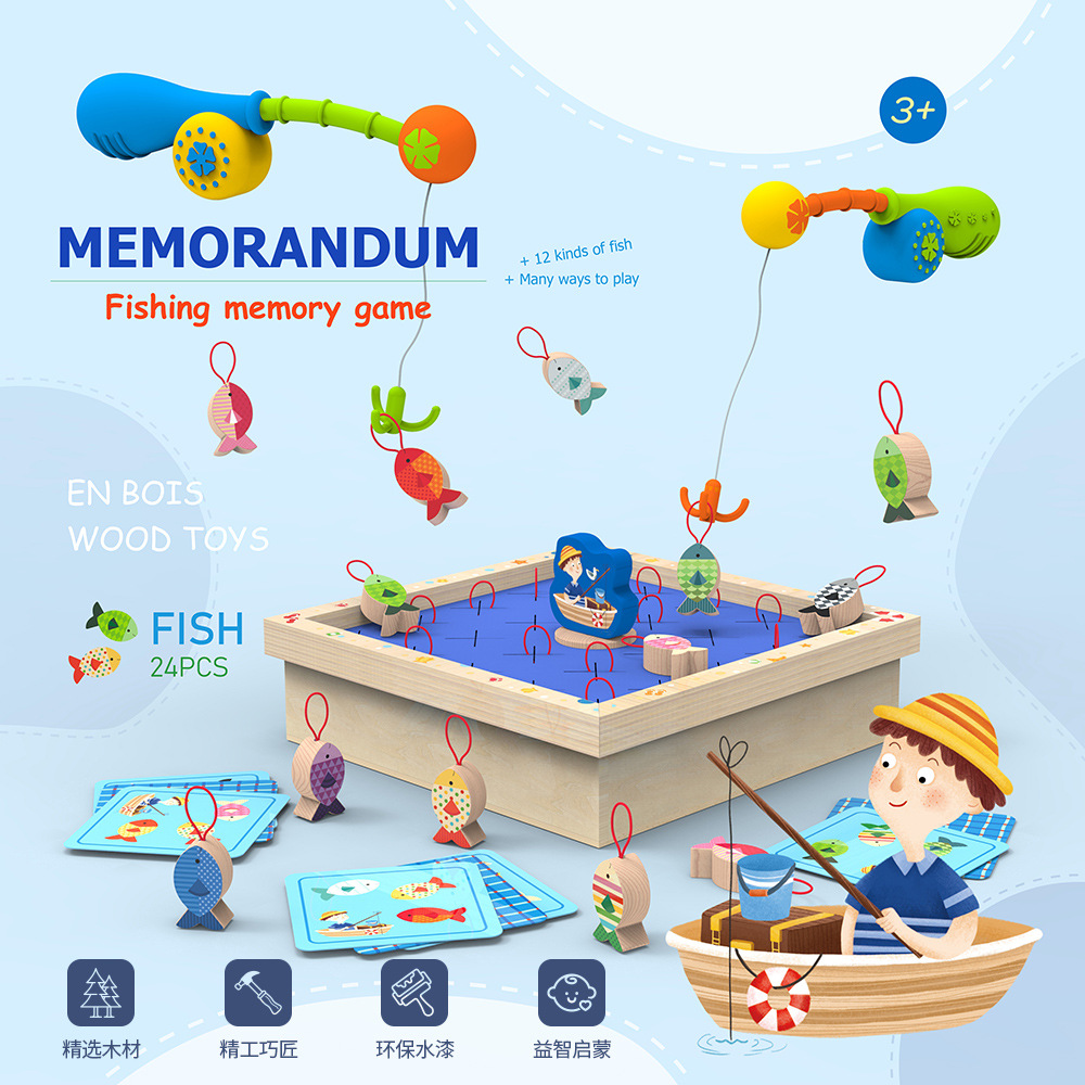 Bebé educación temprana Ilustración divertido bug catching juego simulación de madera zanahoria para niños pesca magnética rábano tirando juguete