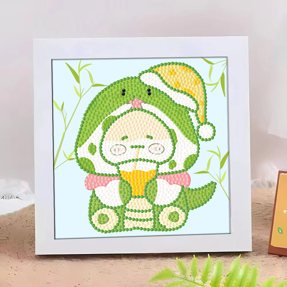 Diamante infantil DIY hecha a mano con material de marco paquete de dibujos animados Sanliou pegatinas de diamante regalo al por mayor pinturas de mampostería