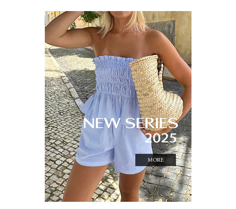 200g Weight Sleeveless Sleeve Length Polyester, Viscose fiber Fabric Type Shorts Co-ord Set Sets Type 2 Pieces Set Quantity Daily Occasion Strapless Neckline Slim Fit Type Stripe Pattern Summer Season Women's Gender Casual Style Daily Women's Casual Stripe Polyester Viscose Fiber Shorts Co-ord Set Shorts Sets 无