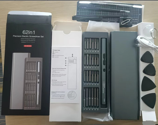 Cross-border multi-funcional de 62 piezas en miniatura combinación Mini precisión destornillador eléctrico traje destornillador cabeza destornillador fabricante