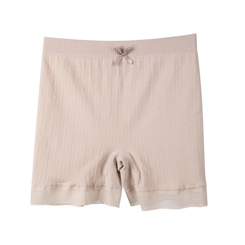 Safety Pants for Women Plus Size Summer Thin Seamless Ladies Flat Four-Corner Underwear Short Skirt Non-Slip Panties Non-Rolling