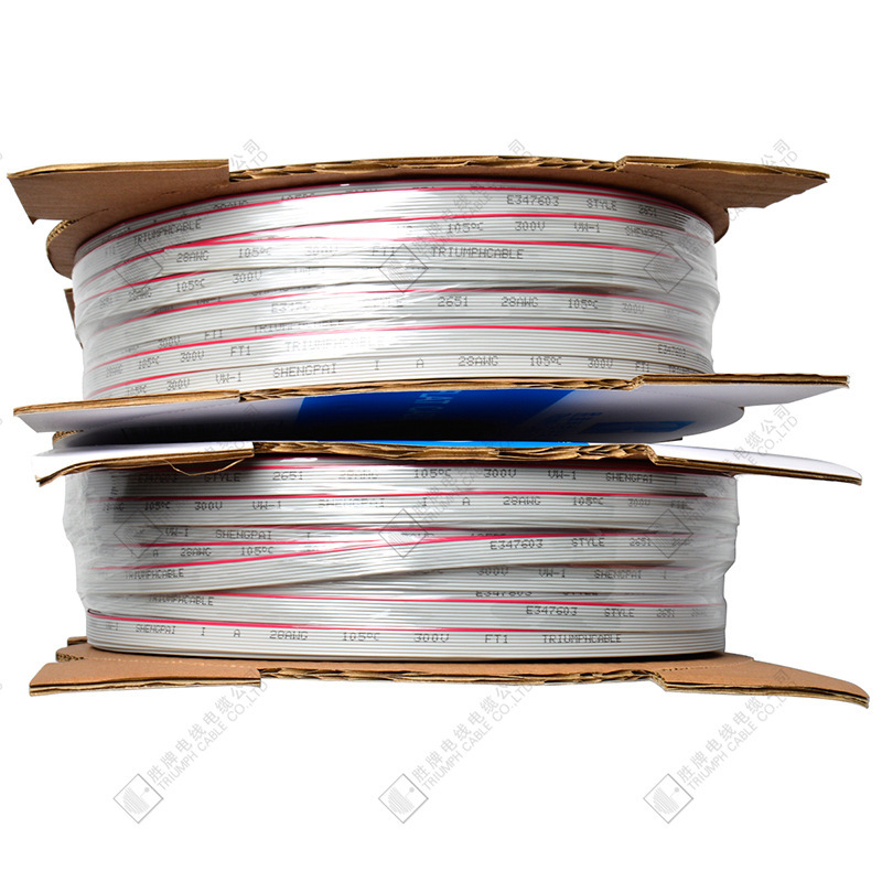 厂家供应 2651灰排线 软排线 7/0.12TS 电脑PH1.27灰排线10P-64P