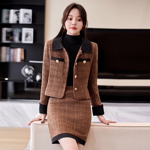 Spring high-end fashion suit for women spring and autumn 2024 new women's spring small fragrance style jacket and skirt two-piece set