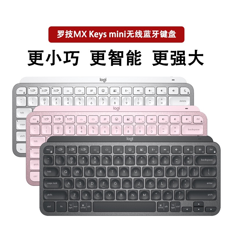 Authentic Mx Keys Mini Wireless Bluetooth Keyboard, Simple and Rechargeable, with Smart Backlight, High-End for Business and Office Use