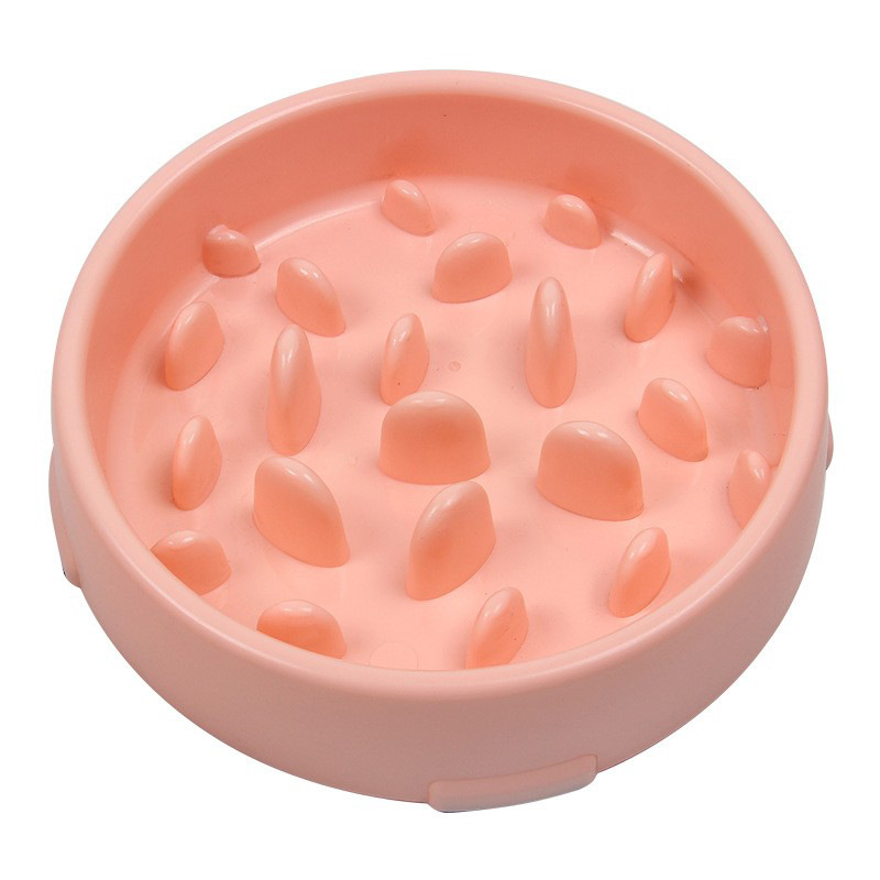 Nueva mascota tazón de comida lenta anti-estrangulamiento perro tazón gato tazón anti-golpe engrosada mascota Slow Food Bowl suministros para mascotas al por mayor