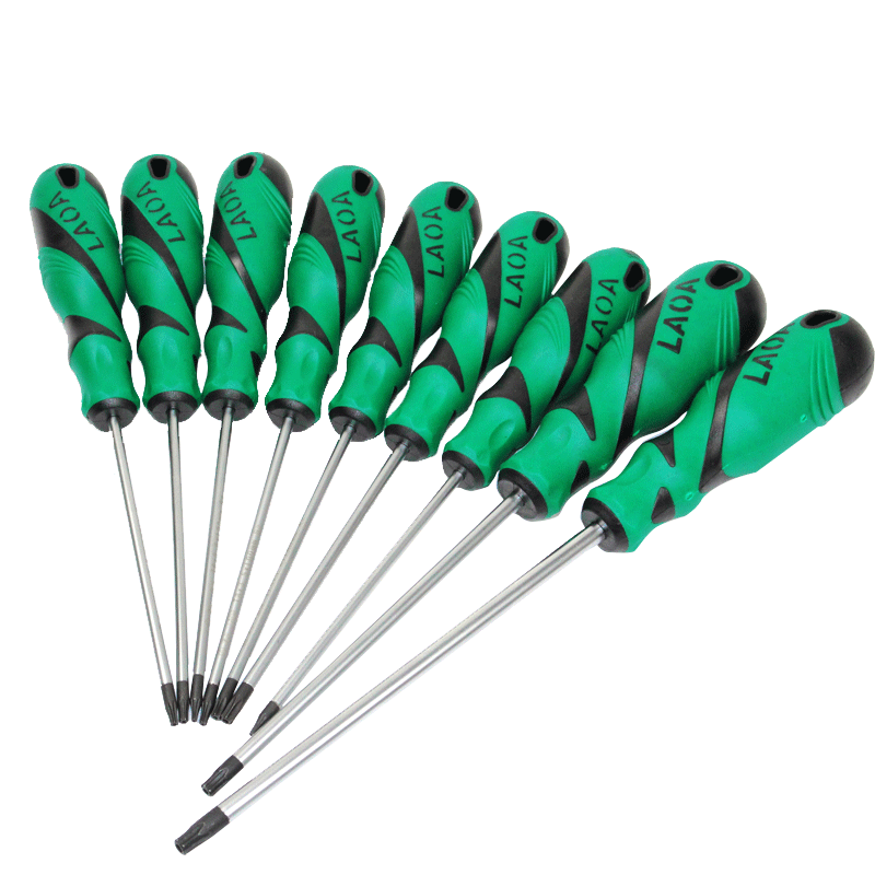 Viejo destornillador de ciruela de agujero medio T20T25T30 hexagonal interno magnético fuerte en forma de arroz hexagonal interno t15 conjunto de destornillador t25