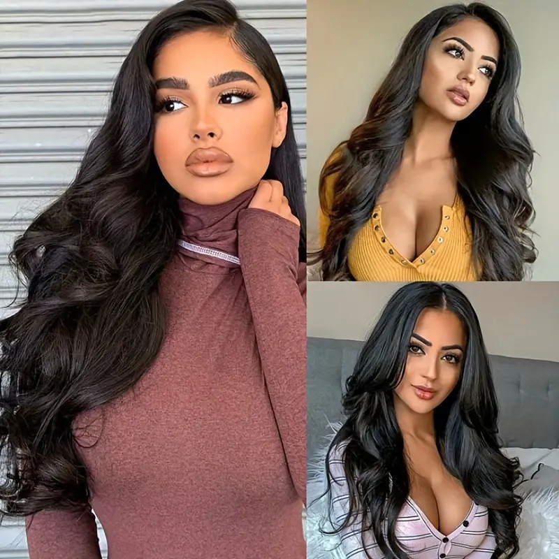 Perruque synthétique ondulée style africain bouclé lace wig_voghion.com