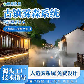 景区古镇雾森系统高压雾森设备景点园林人造雾造景系统造雾主机