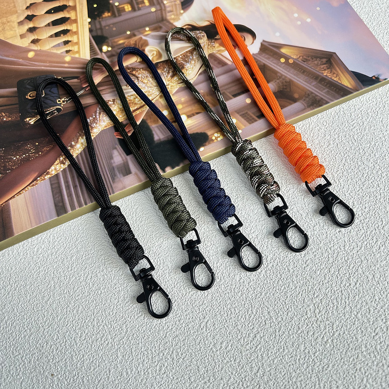 Factory Custom-Made Work Id Lanyard, Anti-Lost Wrist Strap for Keys, School Id Card, Mobile Phone, Paracord, Hand-Woven Lanyard
