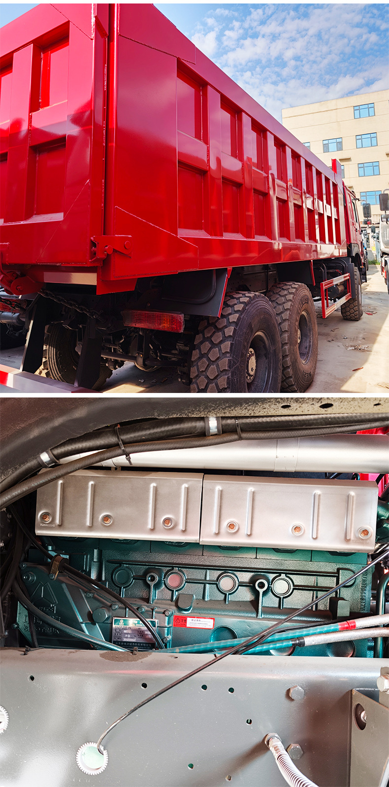 Used Howo Dump Trucks with Four Front and Eight Rear Wheels, Earthmoving Trucks, Available for Immediate Delivery, Construction Transport Vehicles, Available for Test Drives