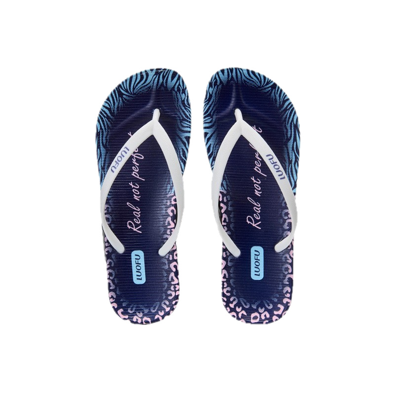 Zapatillas de verano Luofu para mujer 2025 ropa exterior antideslizante moda casual playa chanclas de fondo suave ligero al por mayor