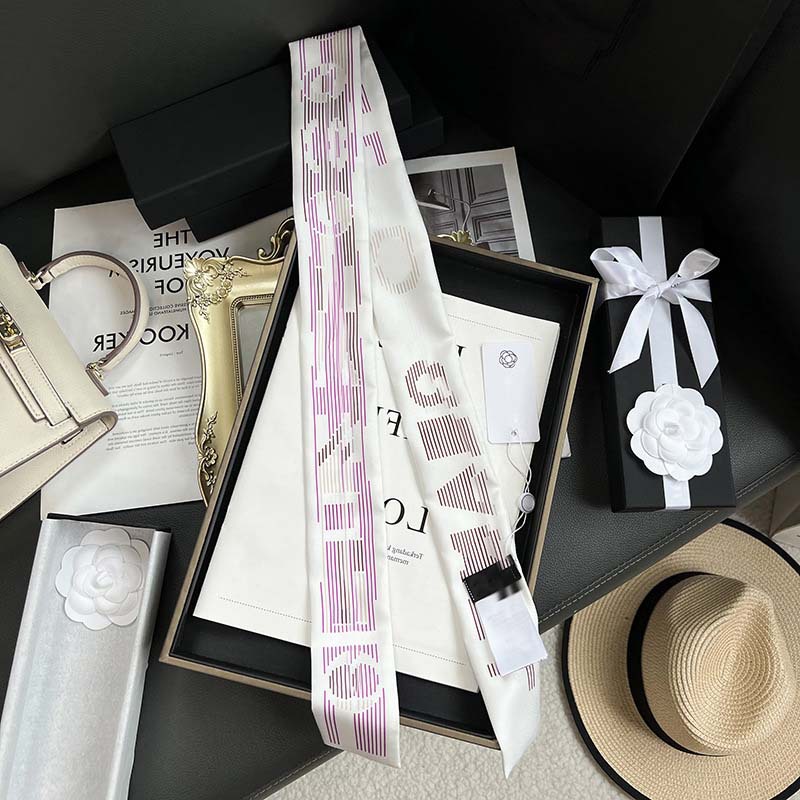 D versión alta 18 mm bufandas de seda cinta cinta delgada correa de pelo larga decoración pequeña bufandas animales de la selva H