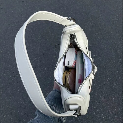 Baguette bag for women 2024 new hot girl armpit bag this year's popular pu leather personalized star buckle shoulder bag for women