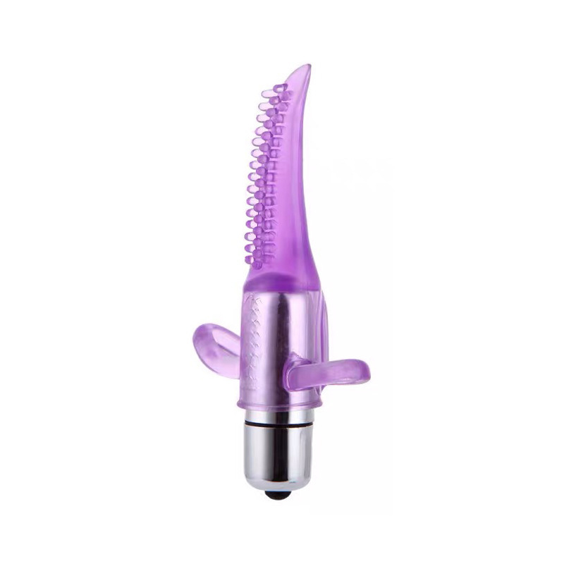 Flirting Master G-Spot Vibrating Ring with Tongue-Style Stimulation, Ten Frequencies, TPE — detail image 15