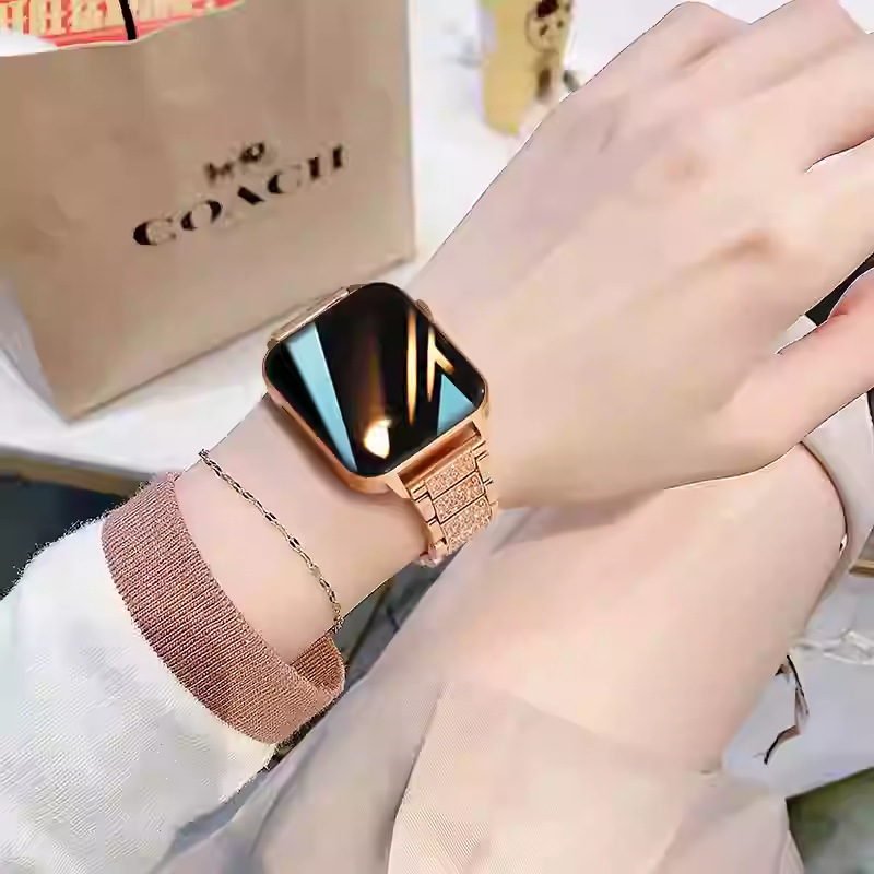 Smart Women's Watch Color Screen Women's Bracelet Blood Pressure Bracelet Heart Rate Watch Alarm Clock Pedometer Sports Multi-Function