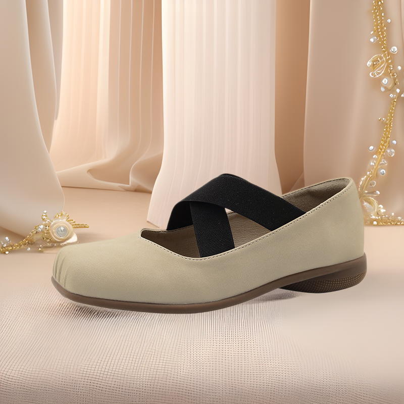 Autumn retro Mary Jane shoes square toe
