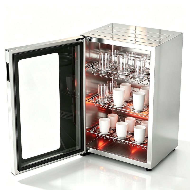 Specialized tableware sterilization cabinet for home use, small desktop model, suitable for offices, two-star restaurants, chopsticks, desktop, double-door, for cleaning and maintaining hygiene Specialized tableware sterilization cabinet for home use, small desktop model, suitable for offices, two-star restaurants, chopsticks, desktop, double-door, for cleaning and maintaining hygiene