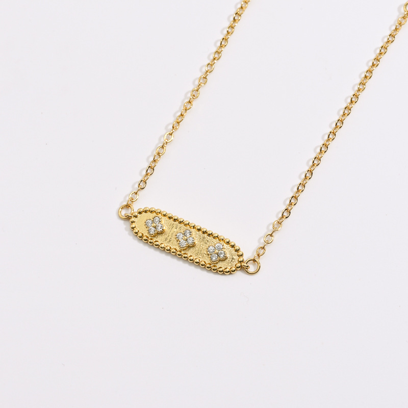 Fashion Four Leaf Clover Copper Bracelets Zircon Copper Bracelets