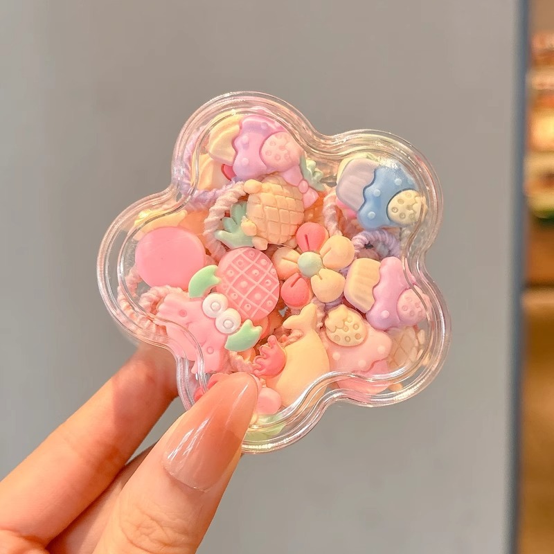 Cuerda para el cabello pequeña de color, cuerda para la cabeza, linda cuerda para el cabello de cola de caballo para niños, niña bebé, alta elasticidad, sin dañar el cabello, tocado de banda de goma