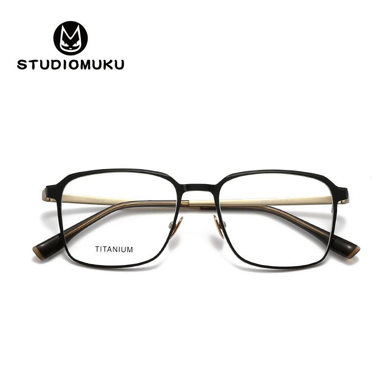 STUDIOMUKU gafas de madera cool marco retro no elegir la piel no elegir usar marco de gafas de diseño de tendencia
