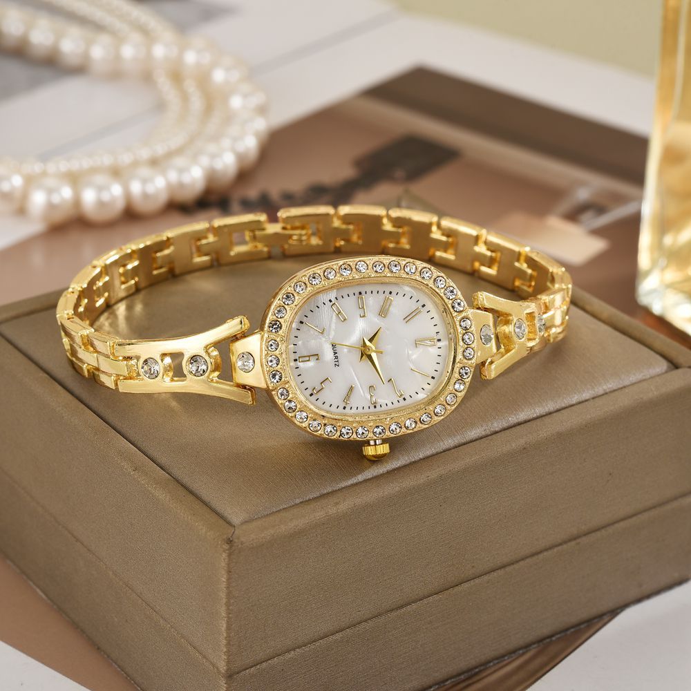 Nuevo temperamento transfronterizo, moda, diamantes, relojes de mujer, diamantes completos, escala digital, relojes de cuarzo para mujer, fabricantes de relojes de pulsera