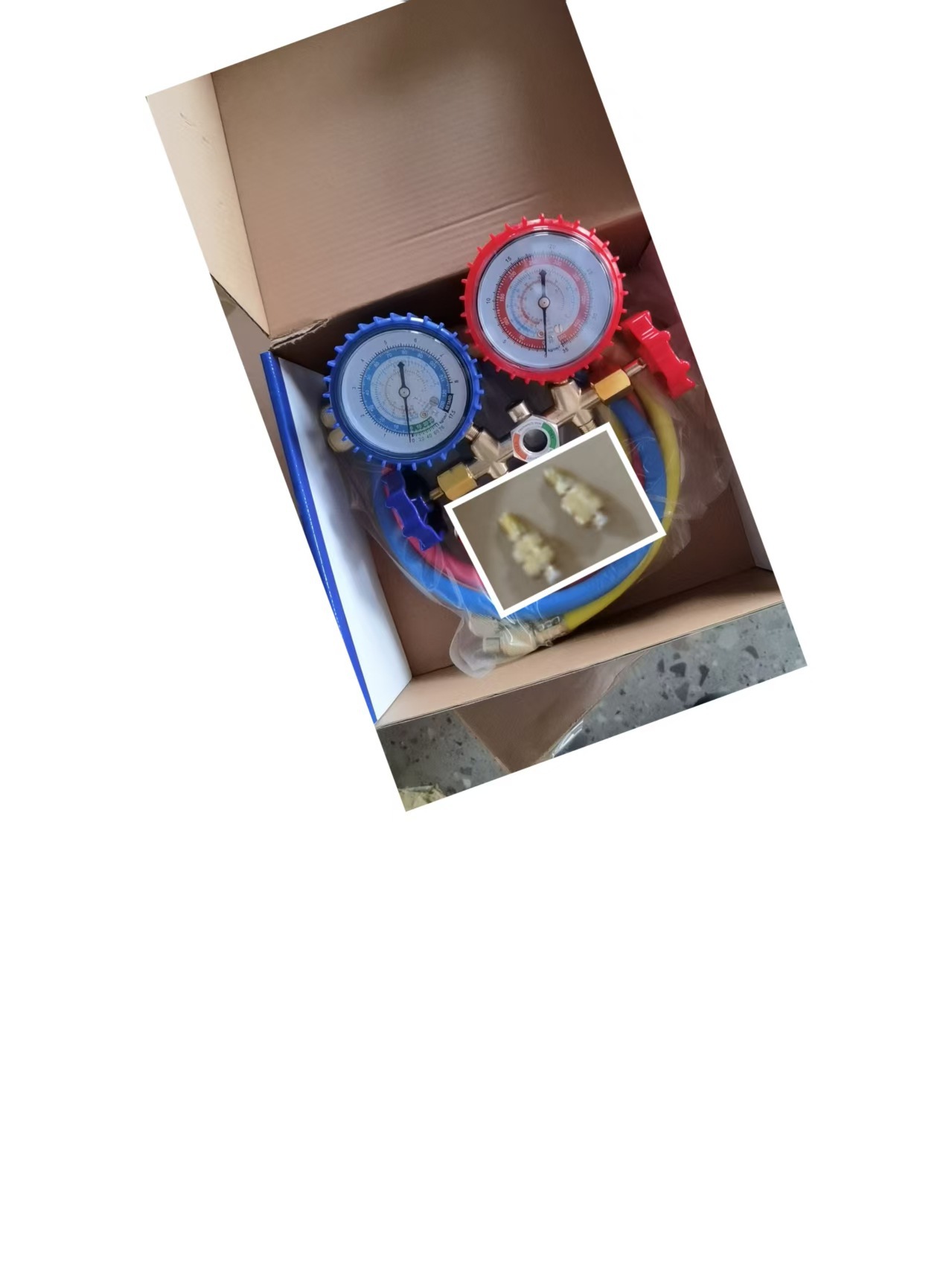 Manómetro de Refrigerante para Aire Acondicionado Automotriz 536 R134a R22 Doble Válvula image 22