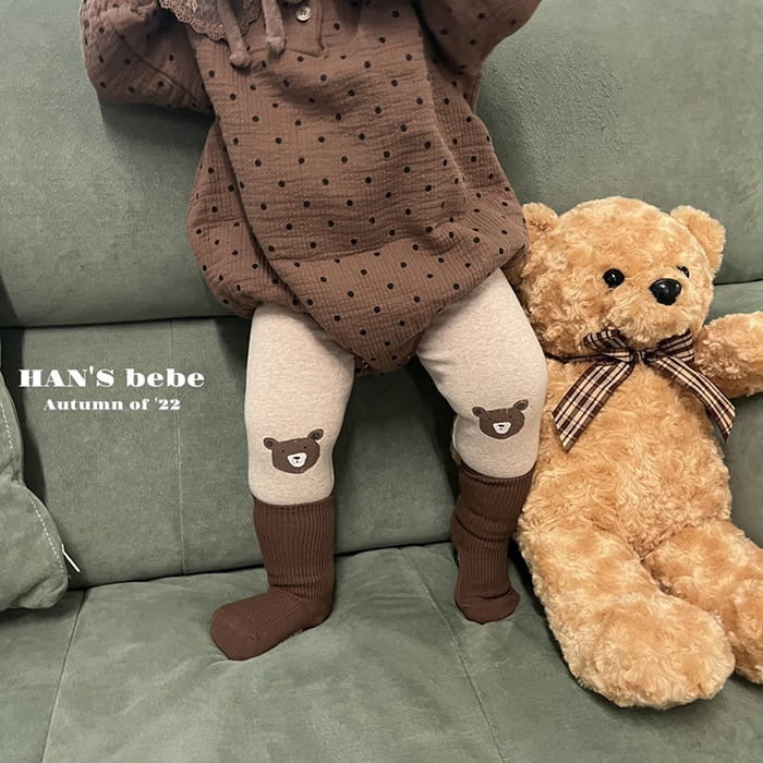 Niñas polainas de primavera estilo coreano ropa para niños bebé oso polainas bebé niñas pantalones de primavera pantalones de niño