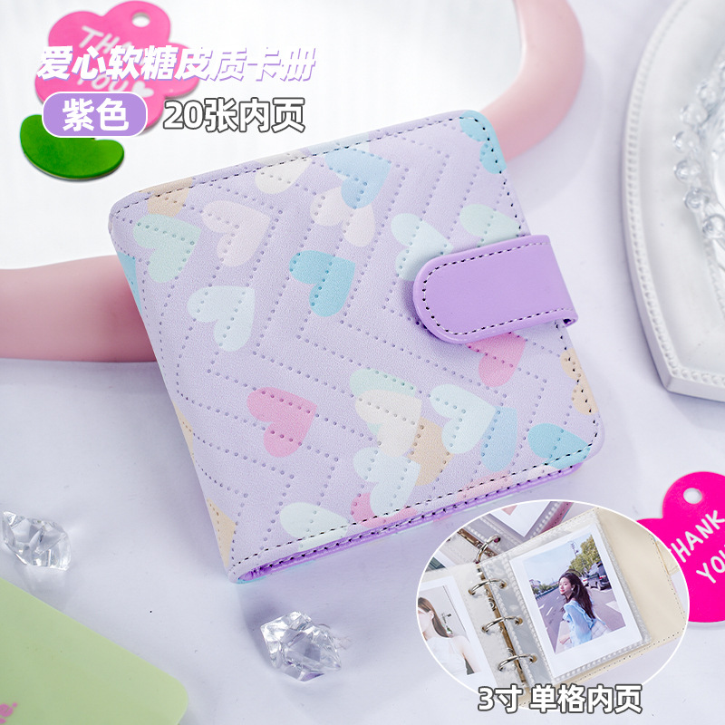 Wewu Love Fudge Candy One Palace Geca Book Little Fresh Little Card Star Polaroid Book de almacenamiento Mini álbum de mascotas