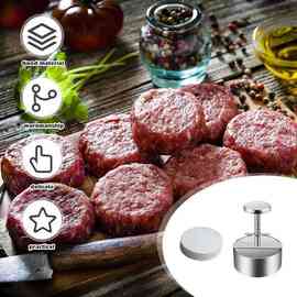 1套 颜色：图片色 材质：不锈钢 汉堡压肉器304不锈钢压肉器压饼