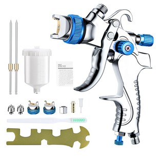 Factory hot sale cross-border special car paint spray gun high atomization furniture spray gun 2008 blue with three-piece set