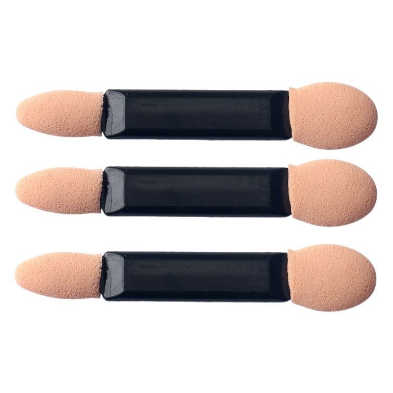 Espejo mágico de uñas aplicador de polvo palo de doble cabeza esponja palo cepillo de sombra de ojos maquillaje desechable nariz sombra palo herramientas de belleza al por mayor