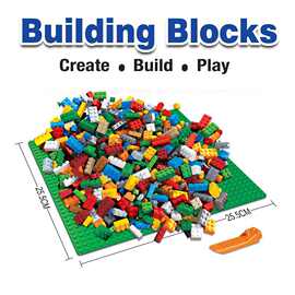 自由组合创意拼装1000片配底木积木兼容力高小颗粒玩具6-10岁