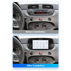 Cross border 7-inch suitable for 07-15 Fiat 500 Android intelligent large screen navigation system, car reversing image screen