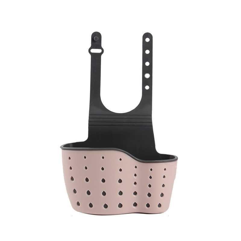 Kitchen Household Thickened Double-layer Sink Hanging Bag Sink Plastic Drain Basket Storage Hanging Basket Storage Rack Drain Rack