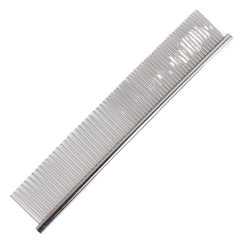 Tapa dura clásica de acero inoxidable belleza peine multi-tamaño denso doble diente gato peine pelo nudo peine suministros para mascotas