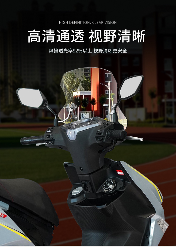 Suitable for Sanyang JET 150SL Windshield Pedal Motorcycle Modified Parts Windshield Chest Guard Front Windshield